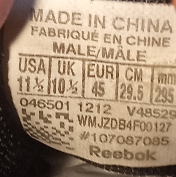 Reebok 3D FuseFrame Mens Running Shoes Size 11.5 - Picture 13 of 13